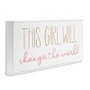 Stupell Industries Girl Power Motivational Phrase, 24" x 10" - 3 of 4
