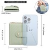 BEAFUP Wallets for Women,Leather RFID Blocking,Bifold Small Zipper Pocket Wallet,Card Case Purse with ID Window,Applies to Gift - 3 of 4