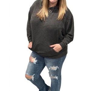 Women's Ribbed Hoodie - Sew In Love - 1 of 2