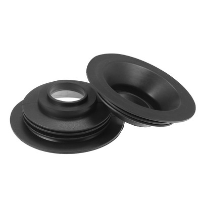 Unique Bargains Universal Car Headlight Housing Dust Seal Cap Black 2 Pcs