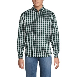 Lands' End Men's Traditional Fit Long Sleeve Travel Kit Shirt - 1 of 3