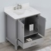 PROOX Enliven 30 in. W x 22 in. D x 39.24 in. H Freestanding Bath Vanity with White Engineered Stone Top - 4 of 4