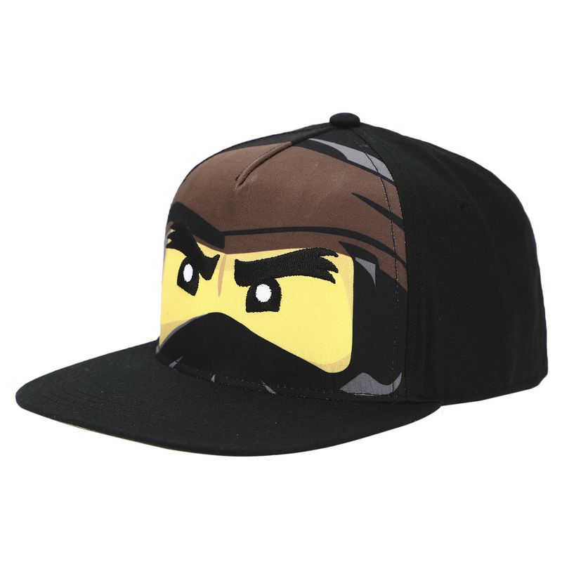 Lego Ninjago Masked Minifigure Face Black Youth Snapback Hat, 5 of 6