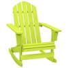 vidaXL Adirondack Rocking Chair Lounge Patio Chair for Garden Solid Wood Fir - Green - 2 of 4