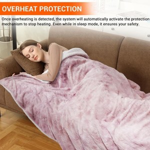 TackView Wireless Heated Blanket,PTC & NTC heating technology, 5 Heat Levels , Auto Off, UL&ETL Certified - 1 of 4