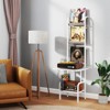 Tangkula 5-Tier Record Player Stand w/ Vinyl Display Shelf Record Player Table Rack - 4 of 4