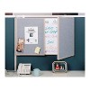 Ghent VisuALL PC Whiteboard Cabinet Fabric Bulletin Board Exterior Doors Gray GHE41302 - 4 of 4