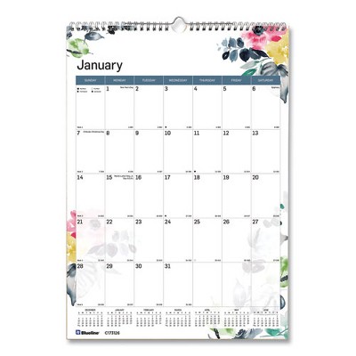 Watercolors Recycled Monthly Wall Calendar, Watercolors Artwork, 15 x 12, White/Multicolor Sheets, 12-Month (Jan-Dec): 2024 Watercolors Recycled Monthly Wall Calendar, Watercolors Artwork, 15 x 12, White/Multicolor Sheets, 12-Month (Jan-Dec): 2024