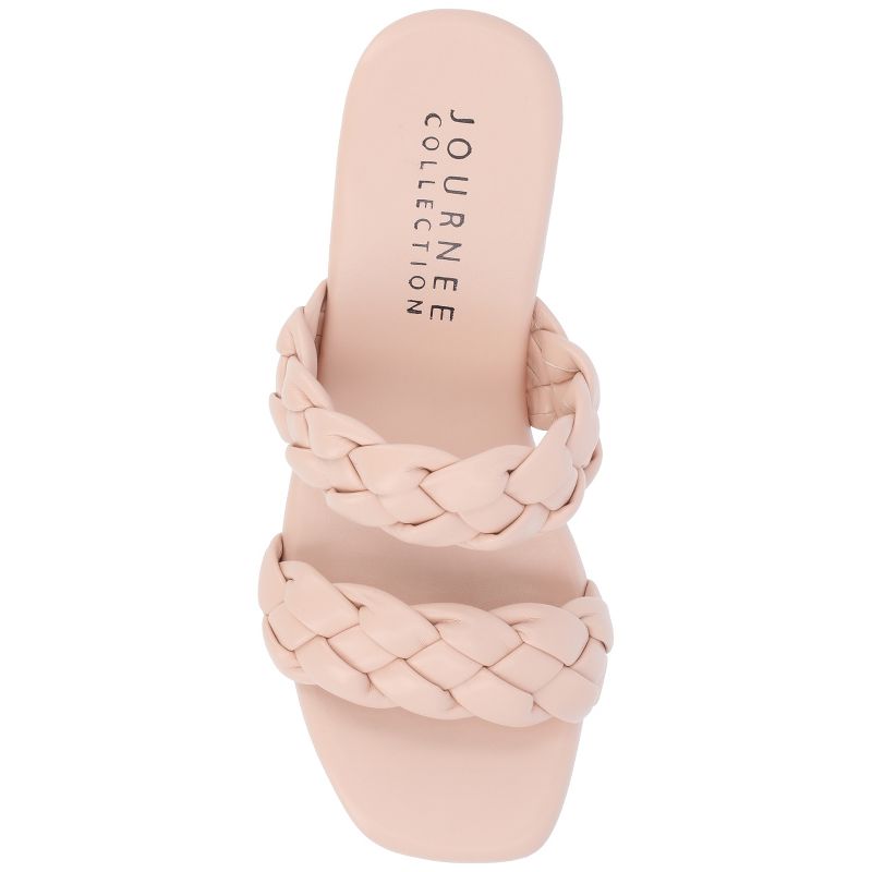 Journee Collection Womens Kyaa Tru Comfort Foam Braided Strap Platform Sandals, 5 of 11