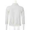 Women s 3/4 Sleeve Cropped Cardigan Sweaters Open Front Knit Short Bolero Shrugs (Medium, White) - 4 of 4