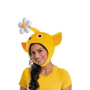Kids Pikmin™ Yellow Pikmin Headpiece Costume Accessory - One Size - 1 of 4