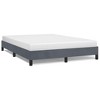 Bed Frame Dark Grey Velvet Full Size Durable Bed Frame - 2 of 4