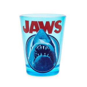 Silver Buffalo Jaws Movie Poster Logo Mini Glass | Holds 2 Ounces - 1 of 4