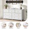 6 Drawer Dresser for Bedroom,  Wide Wood Dresser with 6 Deep Drawers - Spacious Top Chest of Drawers with Built-in Organizer for Bedroom - 4 of 4