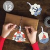 Big Dot of Happiness Ahoy - Nautical - Assorted Hanging Baby Shower or Birthday Party Favor Tags - Gift Tag Toppers - Set of 12 - 2 of 4
