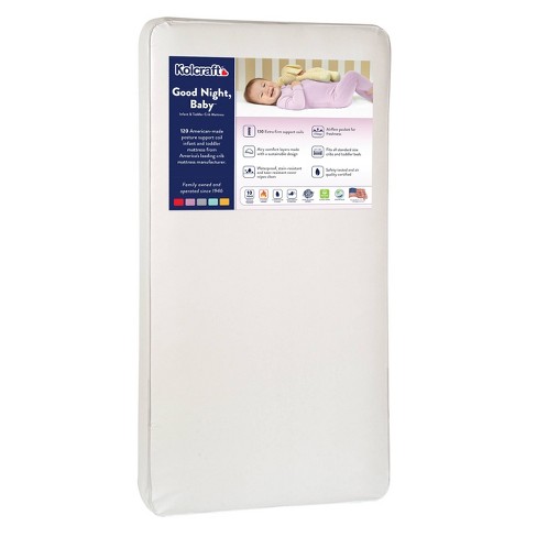 Kolcraft Good Night Baby Crib And Toddler Mattress Target