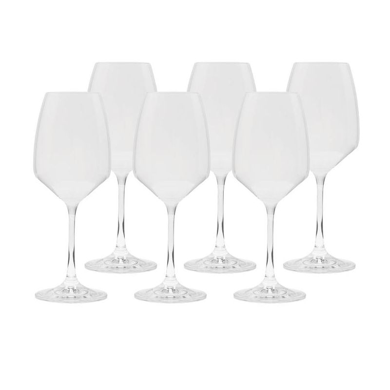Classic Touch Set of 6 Water Glasses with Clear Stem, 9.5"H, 2 of 5
