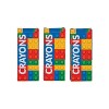 Fun Express 3 1/2" 4-Color Color Brick Party Classic Pointed Crayons - 24 Boxes - 2 of 2
