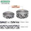 Unique Bargains Rhinestone Cow Print Flexible Durable Ribbon 0.5/1.1 Inch x 2 Yards 2 Rolls - 3 of 4