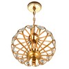 CWI Lighting Altair 1 Light Chandelier With Antique Bronze Finish - 3 of 4