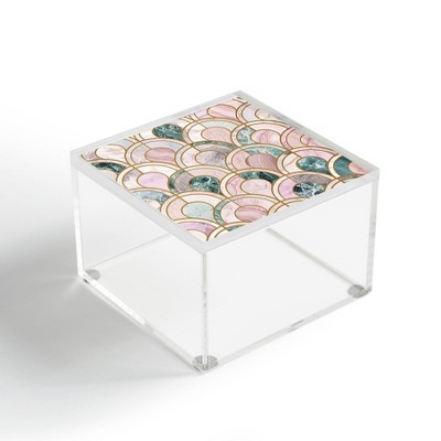 Emanuela Carratoni Rose Gold Marble Inlays Acrylic Box - Deny Designs
