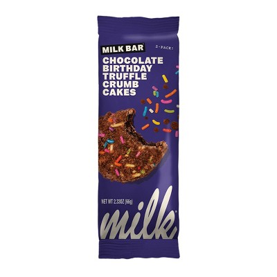 Milk Bar Truffle Crumb Cake Chocolate Birthday - 2.33oz/2ct