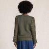 Lands' End Women's Serious Sweats Lace Sleeve Sweatshirt - 2 of 4