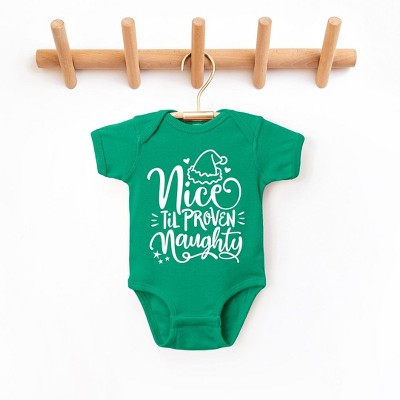 The Juniper Shop Nice Til Proven Naughty Baby Bodysuit