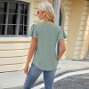 Womens Casual Shirts Loose T Shirts Basic Short Sleeve Crewneck Trendy Tops Cute Clothes Blouse - 2 of 4