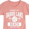 Girls' - Barbie - Property of Barbie Land Beach Volleyball Team Fitted Short Sleeve Graphic T-Shirt - 2 of 4