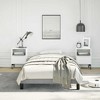 Bed Frame Light Grey Polyester, Plywood, Engineered wood Twin XL - 3 of 4