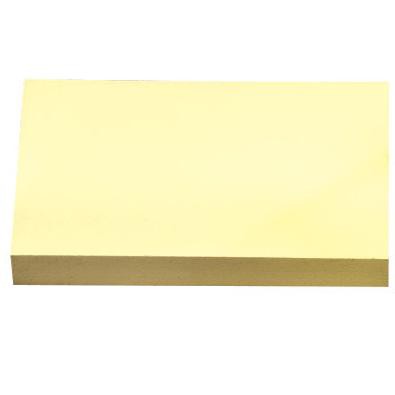 School Smart Removable Self-Stick Note, 3 x 5 Inches, Yellow, 100 Sheet Pads, pk of 12