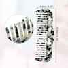 Unique Bargains Women's Heart Style Handheld Wide Tooth Comb 2 Pcs - 3 of 4