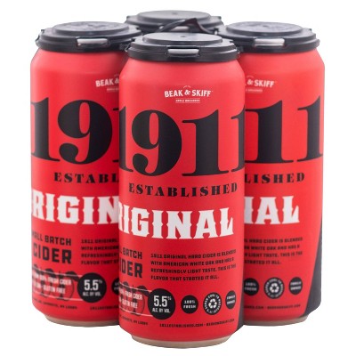Beak & Skiff 1911 Original Hard Cider - 4pk/16 fl oz Cans
