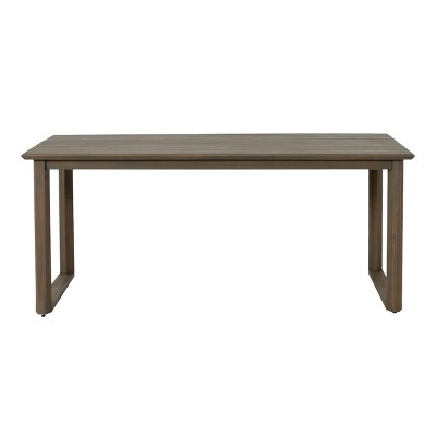 Christopher Knight Home Nibley Outdoor Acacia Wood Dining Table, Gray