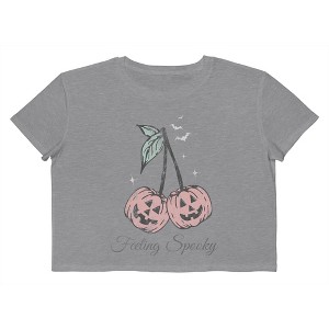 Social Collective Women Feeling Spooky Short Sleeve Graphic Cotton Cropped Loose T-shirt - 1 of 4