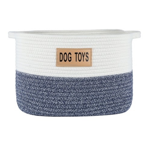 Midlee Two Tone Rope Dog Toy Storage Basket Target