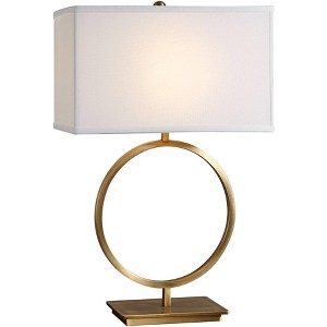 Uttermost Duara Plated Brushed Brass Metal Open Ring Table Lamp - 1 of 1