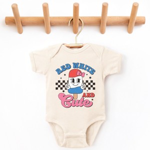 The Juniper Shop Red White And Cute Popsicle Baby Short Sleeve Bodysuit - 1 of 4