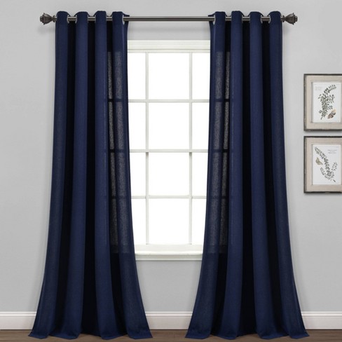 Set Of 2 Insulated Grommet Top Blackout Curtain Panels - Lush Décor : Target