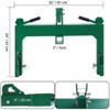 3 Point Quick Hitch Adapter, 3000 Lbs Lifting Capacity, Tractor Quick Hitch Adaptation to Category 1 & 2 Tractor with 5 Level Bolt, 2" Receiver Hitch - 2 of 4