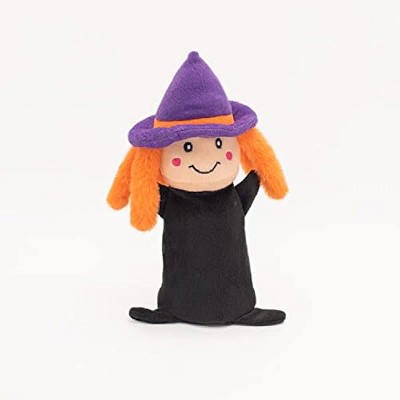 ZippyPaws - Halloween Colossal Buddie - Soft Squeaker Plush Dog Toy with Unique Sound - Witch