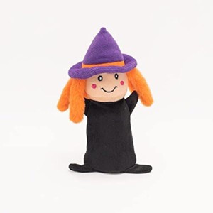ZippyPaws - Halloween Colossal Buddie - Soft Squeaker Plush Dog Toy with Unique Sound - Witch - 1 of 1