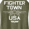 Women's - Top Gun - Property Of Fighter Town Graphic High Neck Tank - 2 of 3