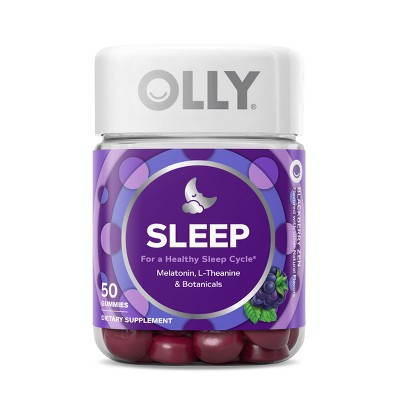 OLLY 3mg Melatonin Sleep Gummies - Blackberry Zen - 50ct