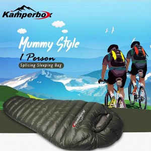Kamperbox Outdoor Down Sleeping Bag Winter Warm And Waterproof Outdoor Sleeping Bag Camping Tourism Down Sleeping Bag - 1 of 4