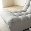 NicBex 360°Swivel Lazy Chair Japanese Tatami with Ottoman & Adjustable Head & Waist,Rotatable Lounge Chair with Footstool for Adults,Kids&Gamers,Gray - 3 of 4