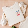 Simply Sage Market Patriotic Cherries Coquette Lightweight Garment Dyed Sweatshirt - 2 of 4