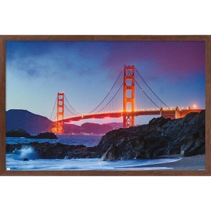 Trends International Wonders of the World - Golden Gate Bridge Framed Wall Poster Prints - 1 of 4