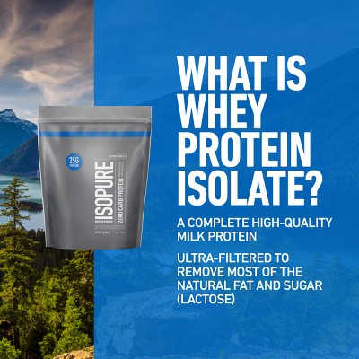 Isopure Zero Carb Creamy Vanilla Whey Protein Powder - 1 lb